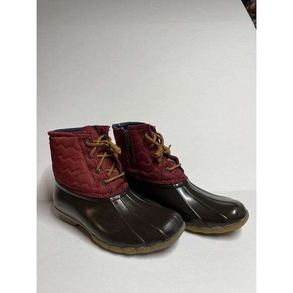 Sperry Duck Boots Quilted Waterproof‎ Rain Boots Ankle Boots size 10 - Picture 1 of 9